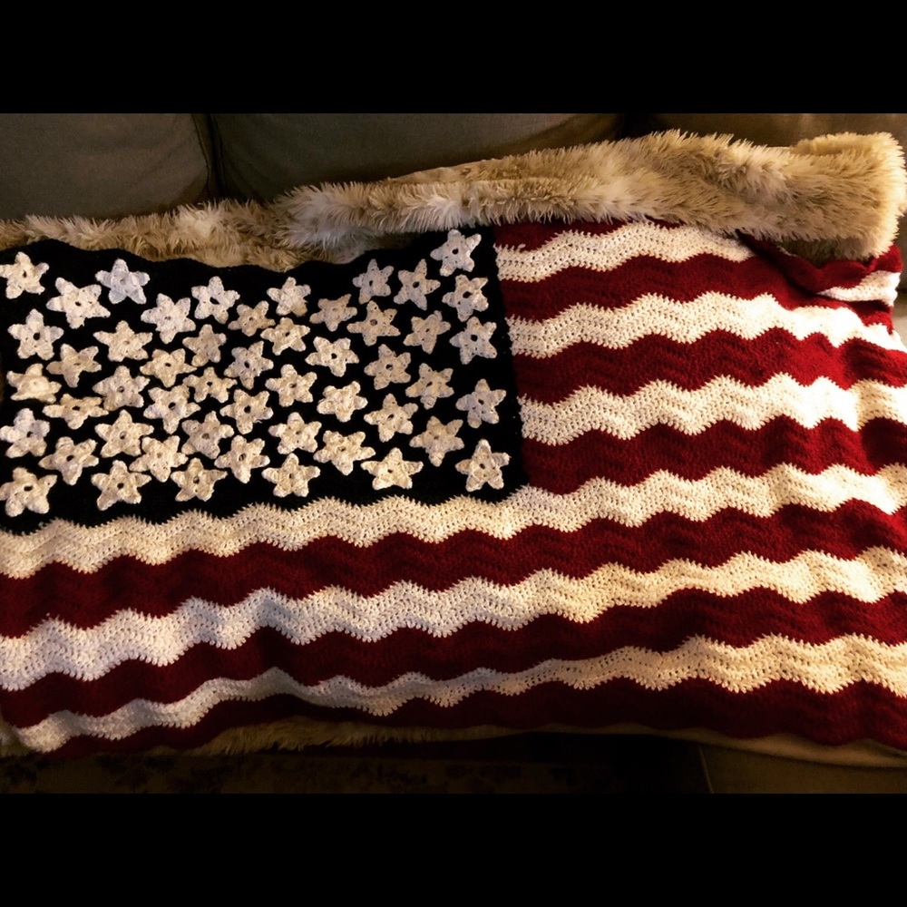 American flag blanket